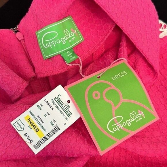 Pappagallo Dress Size 6 Sheath Pink Sleeveless NWT - Picture 9 of 10